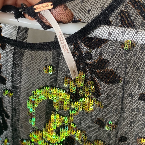 Free People Night Moves Sequin Maxi Top - Picture 7 of 7